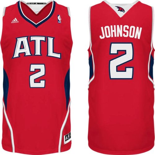 NBA Men's Atlanta Hawks Joe Johnson Revolution 30 Alternate Swingman Jersey (Red, XX-Large)