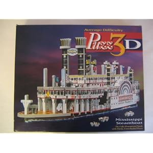 Mississippi Steamboat Puzz 3D 406 Pieces Puzzle by 