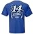 Tony Stewart #14 Mobil One Adult Speedbolt T-Shirt-Royal Blue