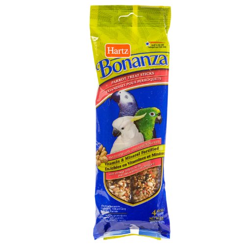 Hartz Bonanza 4-Pack Treat Stick, Parrot