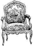 513hdcQXXQL. SL160  Antique chair rubber stamp WM 2x2.25