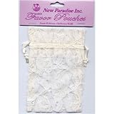 Large Ivory Lace Favor Pouches (4 count)