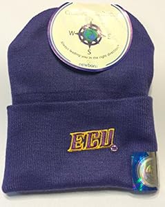 East Carolina ECU Pirates Baby Knit Cap, Newborn, Purple
