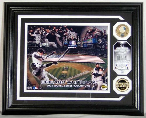 Highland Mint Chicago White Sox 2005 World Series Champions Game Used Baseball Photo Mint