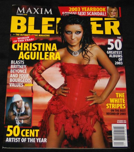 CHRISTINA AGUILERA ISSUE (BLENDER MAGAZINE) DECEMBER 2003