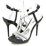 Wild Rose Saxon69 Evening Heels Black