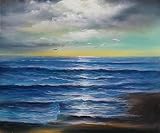Art Reproduction Oil Painting - Seascapes: Afternoon Tide - Classic 20 X 24 - Hand Painted Canvas Art