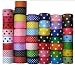 Grosgrain Ribbon Dots Group 45 Rolls 7/8