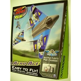 Aero Ace Blue/Gray Jet Fighter Channel B Air Hogs R/C