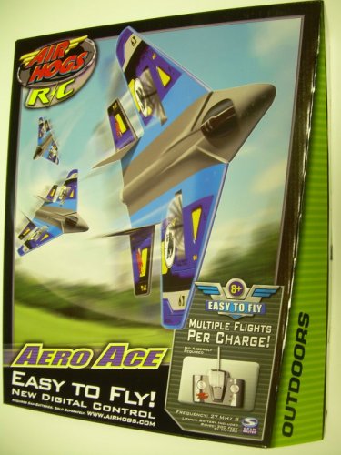 Aero Ace Blue/Gray Jet Fighter Channel B Air Hogs R/C