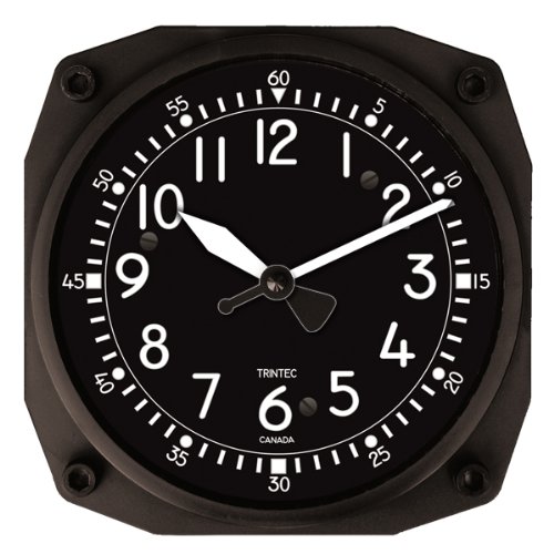 TrintecSeries 9065 Aircraft Cockpit Instrument Clock 6.5