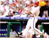 Autographed 8x10 Photo - Swing Shane Victorino - Philadelphia Phillies Baseball Autographed (Certificate of Authenticity: NAXCOM Authenticated) EX - Ex. or Better