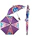 Disney Princess Girl's Purple Umbrella- 3D Rapunzel Handle