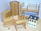 Review Alberon  / Dolls House Bedroom Childs Blue