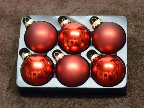 MQ 6x Glas Weihnachtskugeln Christbaumkugeln
