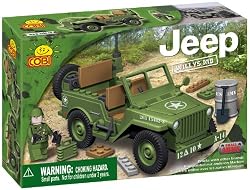 COBISmallArmyJeepWilly'sHistoricalReplica,100PieceSet(ColorsMayVary)
