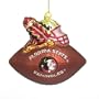 Florida State Seminoles NCAA Glass Mascot Football Ornament (6)"