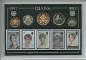 Princess (of Wales) Lady Diana Spencer Coin & Stamp Present Display Gift Set 1997