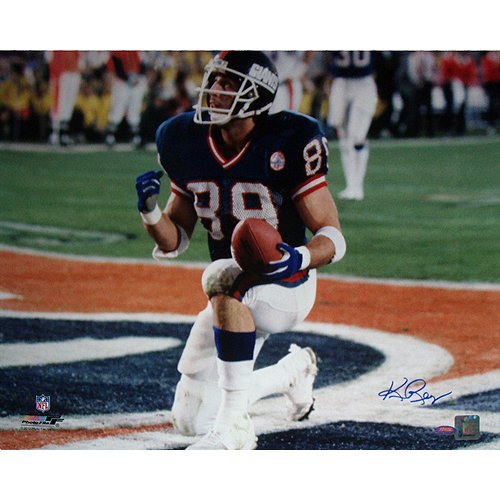 Steiner Sports NFL New York Giants Ken Regan Signed Mark Bavaro SB XXI Touchdown Celebration- Kneel in End Zone Horizontal 16x20 Photograph