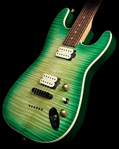 Charvel Custom Shop San Dimas Flat Top Flame Maple Top Electric Guitar Lime Drop