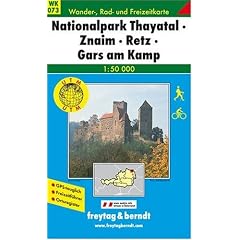 Nationalpark Thayatal, Znaim, Retz, Gars am Kamp. Wanderkarte. 1 : 50 000