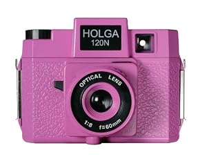Holga 178120  Holgawood Collection Plastic Camera (Pink)