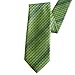 Towergem Extra Long Men's Tie Woven Jacquard Green Necktie XL 63