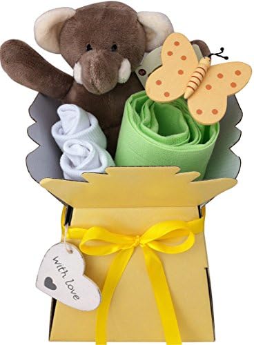 Elli Elephant Unisex Baby Gift Nappy Cake Hamper by Jellybaby Nappy Cakes