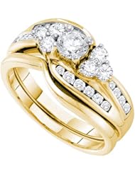 1.0CT DIAMOND 0.33CT DIAMOND BRIDAL SET