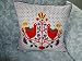 Kitchen & Housewares : Love Birds Embroidered Cushion and Pad