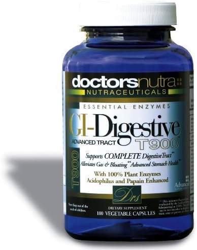 Digestive Aid Probiotic Enzymes Natural GI Digestive Stomach Intestinal Support Supplement Advanced Tract 900
