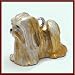 MiniPets Sterling Silver Enameled Lhasa Apso Dog Charm