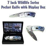Wildlife Series Pocket Knife w/ Display Box - Bear