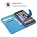 iPhone 6/6S caso, SnuggFunda de piel sinttica funda con garanta de por vida para Apple iPhone 6, Azul Electric