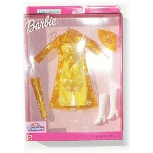 Barbie Fashion Avenue Yellow Raincoat Slicker Coat Collection (2001) by