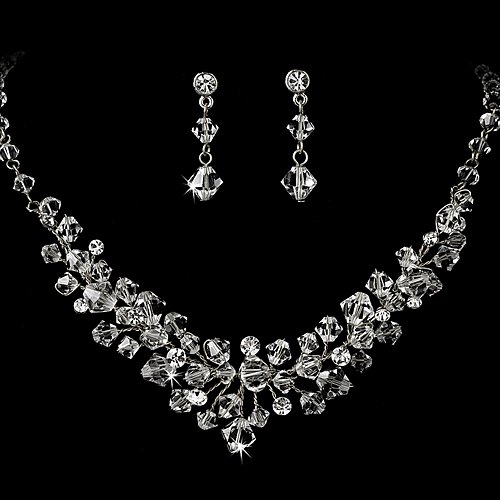 Jewelry Set, Swarovski Crystal Necklace & Earrings 565