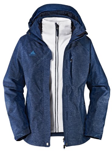 VAUDE Damen Doppeljacke Glencoe 3in1, marine, 34