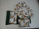 Green Pay Packers Fabric Shoe Cover Rosin Bag Towel Set