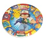 Pokemon - 8 Pappteller - Pikachu und Ash - Partyteller, Einweggeschirr