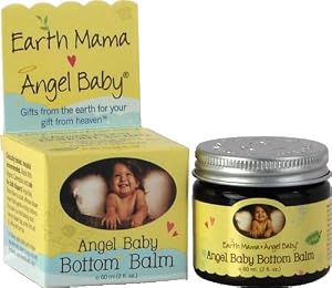 Earth Mama Angel Baby Angel Baby Bottom Balm, 2-Ounce Jars (Pack of 3)