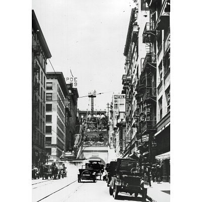 Los Angeles California Angels Flight Archival Photo Poster- 11x17 custom fit with RichAndFramous Black 11 inch Poster Hangers