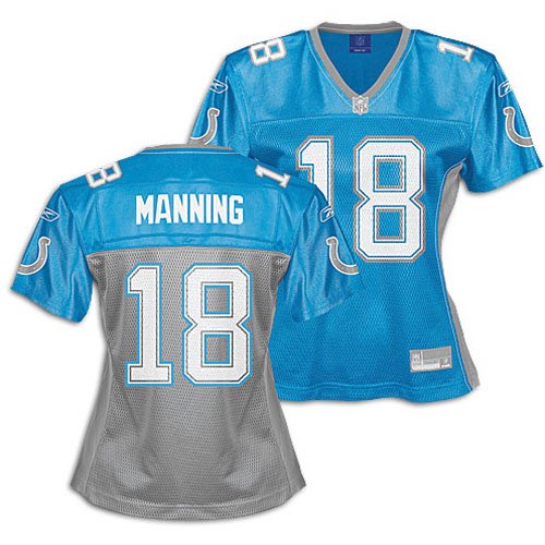 Peyton Manning Colts Blue NFL Fashion Jersey