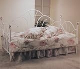 Peacock Style White METAL DAY BED