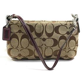 AUTHENTIC COACH SIGNATURE SOFT DUFFLE WRISTLET 41522
