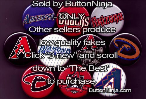 Set of 10 Arizona Diamondbacks Pins 1.25