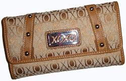 Xoxo Checkbook Wallet Melanie Chino