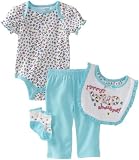 Vitamins Baby-girls Newborn Mommy's Wild About Me 4 Piece Creeper Pant Set