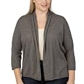 Merona&reg; Plus 3/4 Sleeve Cardigan - Heather Grey