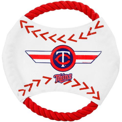 MLB Minnesota Twins Flying Rope Disk Dog Toy