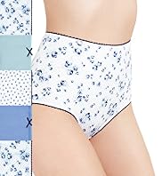5 Pack Cotton Rich High Rise Rose & Spotted Full Briefs